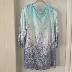 🌺3/$18 Sale J.Jill Blue and Purple Tunic Top